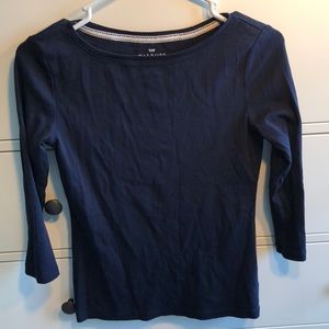 Talbots dark navy 3/4 length sleeve